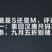 160到底是S还是M，评论区都吵不统一：重回汉唐尺码实测翻了十几条，九月五折别赌常穿码