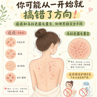 后背的痘总不好？痤疮还是真菌痘，你别用错方法了！