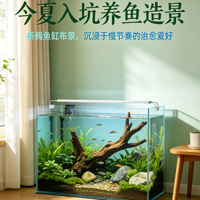 养鱼造景｜折腾鱼缸布景，沉浸于慢节奏的治愈爱好