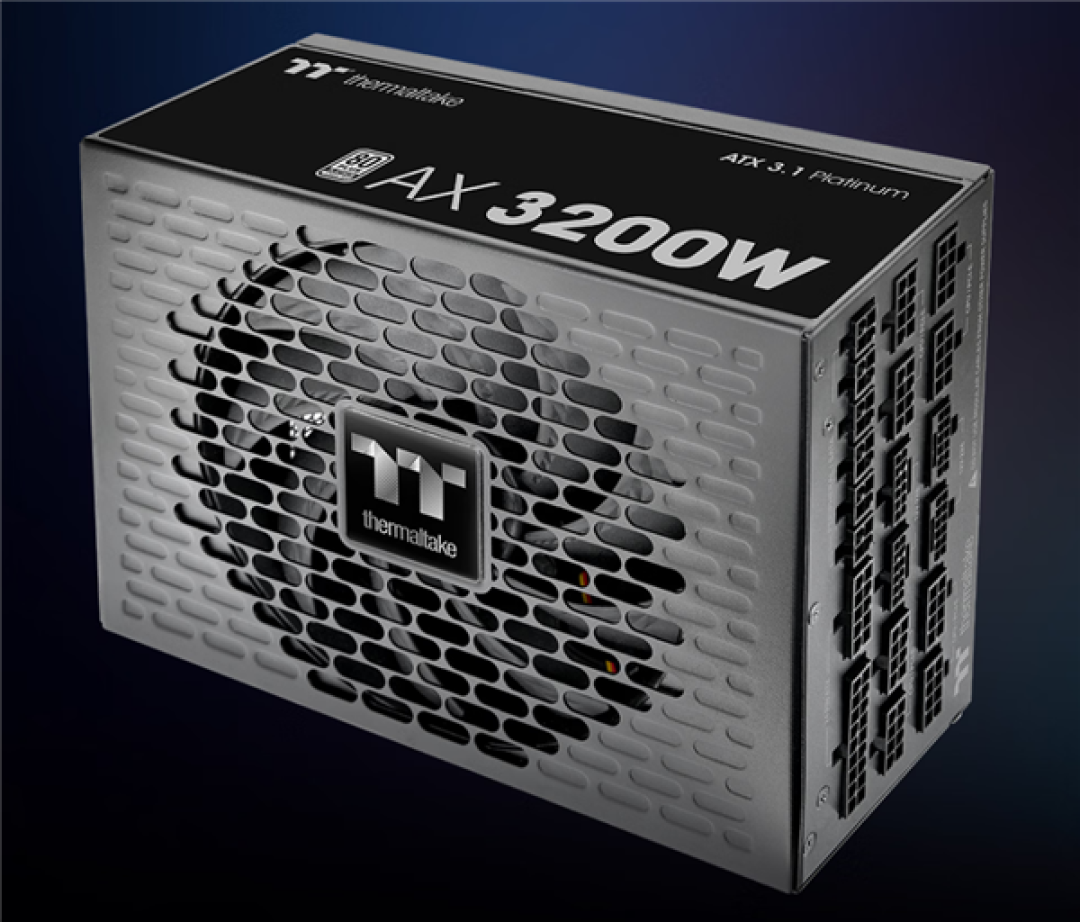 Tt AX 3200W电源首发4399元:ATX3.1白金全模组 四个12V-2×6接口