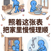 照着这张家务清单，把家里慢慢理顺