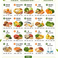 一张图看懂|20种人体必需营养食物✅吃对营养少生病