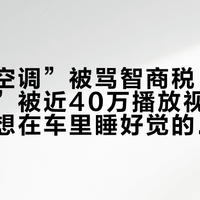 “改装空调”被骂智商税、“留缝睡觉”被近40万播放视频明令禁止：想在车里睡好觉的油车车主，四条路只有两条走得通