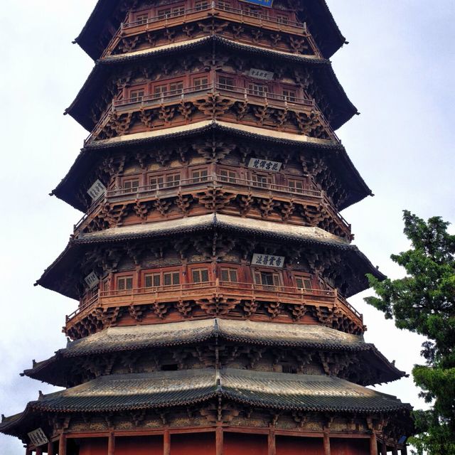 去应县木塔先别线上买票：50元换门票+一瓶梨花春酒，别只打卡十分钟就走