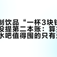 爆款自制饮品“一杯3块钱”不假，但没提第二本账：算完有效成本，水吧值得囤的只有这4样