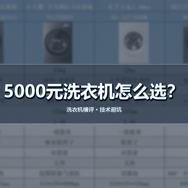 2026 预算 5000 怎么选洗衣机？三大赛道 9 款硬核爆款横评与指南
