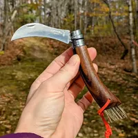 菌季收尾：给捡菌子准备的这把 Opinel"带刷子"的刀，到底是刚需还是礼盒税？