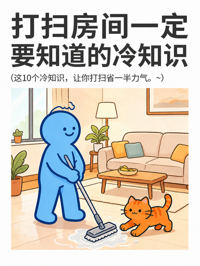 打扫房间一定要知道的10个冷知识｜懒人省力清洁法