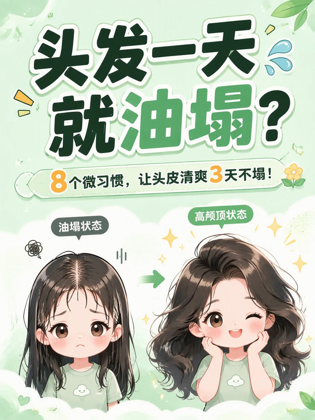 油头速救｜几个小技巧，发根直接蓬到天亮✨