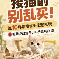 血泪踩坑❗接猫前别乱买，真正刚需就这10样