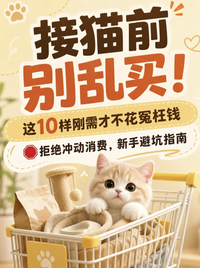 血泪踩坑❗接猫前别乱买，真正刚需就这10样