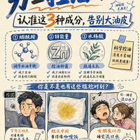 越洗脸越油?男士控油干货,盯紧这 3 个宝藏成分!