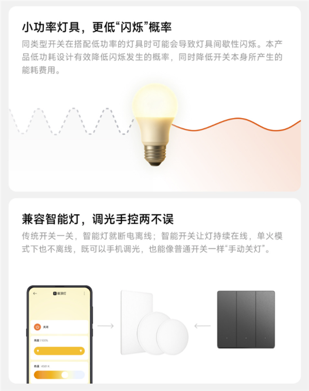 众筹69元起！小米智能开关2发布：有机玻璃面板 单零火兼容