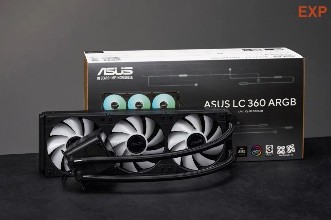 华硕LC 360 ARGB水冷散热器评测:冷头配上柔光罩,入门产品也有高级感