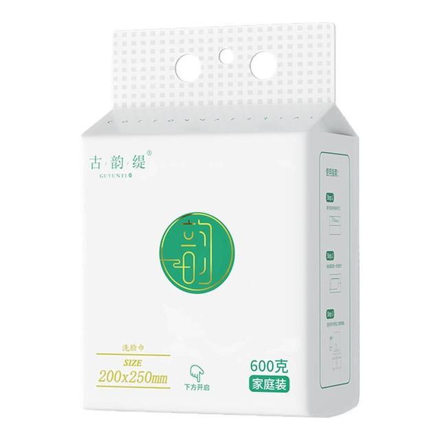 古韵缇升级款悬挂洗脸巾：底部抽取顺滑不连抽，加厚珍珠纹真香
