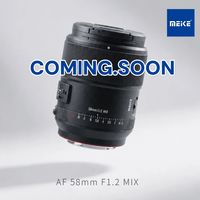 美科新品AF58mm F1.2大光圈自动对焦镜头预热