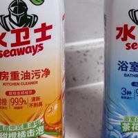 家务效率提升计划｜水卫士厨房浴室两套清洁剂，搞定全屋重污