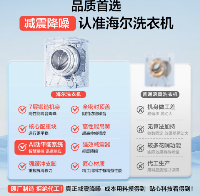 海尔滚筒洗衣机