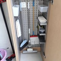 百元改造阳台洗衣区收纳