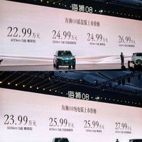 定价没有想象中便宜,22.99万元起,比亚迪海狮08正式上市