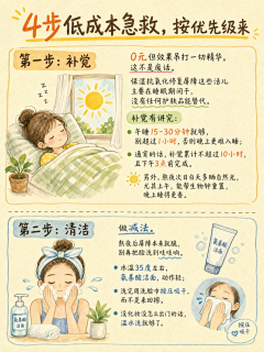 熬夜后千万别乱涂！脸垮爆痘先做减法，比贵价精华什么的管用！