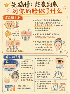 熬夜后千万别乱涂！脸垮爆痘先做减法，比贵价精华什么的管用！
