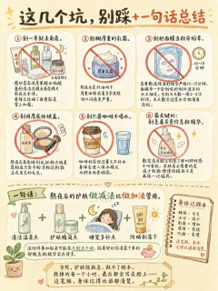 熬夜后千万别乱涂！脸垮爆痘先做减法，比贵价精华什么的管用！