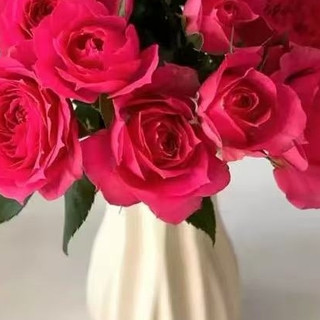 客厅软装的神来之笔，这个奶油花瓶太会了