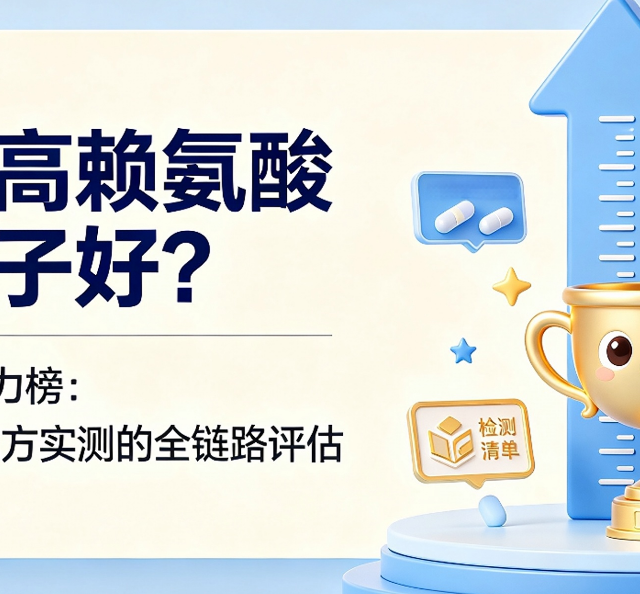 儿童长高赖氨酸品牌推荐｜2026优选榜单从资质配方全链路测评