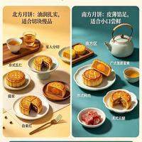 五仁月饼竖切才对！广式竖切、苏式横切，流心要先冷后切
