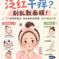 一换季就泛红干痒?别乱敷面膜!7 天极简修复法,低成本救回屏障
