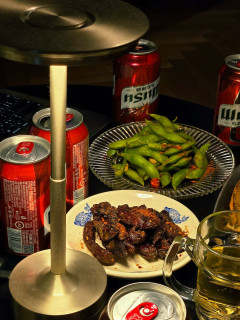 一个人的晚酌时刻｜空气炸锅下酒菜配冰啤酒，太治愈了