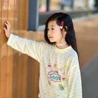 🍂早秋女童宝藏打底｜条纹字母 T