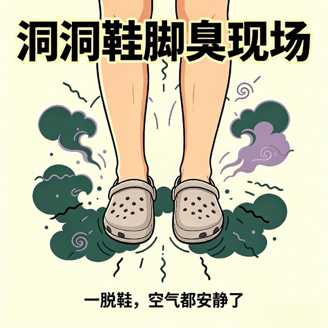 比运动鞋还能腌？夏天的洞洞鞋才是臭脚冠军