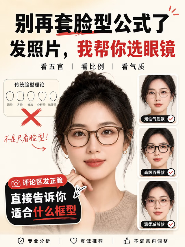 别再问自己什么脸型配什么眼镜了