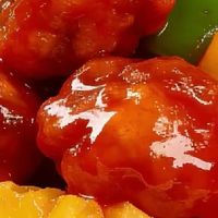 春日酸甜开胃菜，菠萝咕咾肉