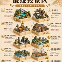 万万没想到！国内赚钱能力 TOP10 景区榜单