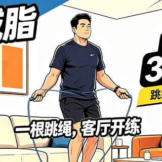 一根跳绳月瘦10斤：30分钟3000个HIIT实操攻略，装备不到100块