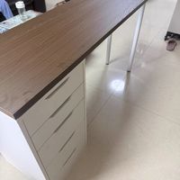 五斗柜书柜一体组合书桌电脑桌多功能桌子