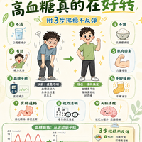 血糖好转的9个信号！中3条以上，稳住了！