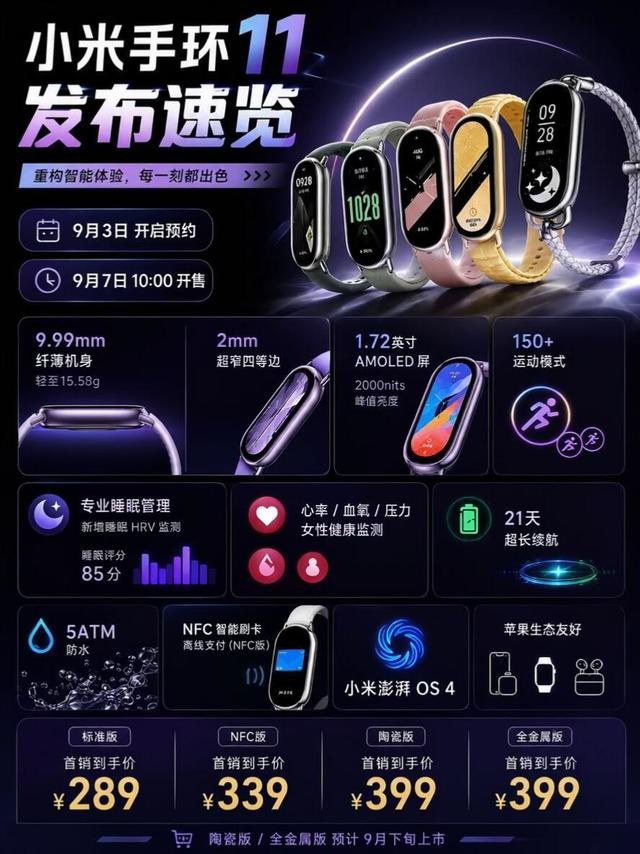 百元手环新标杆｜小米手环11完整解析
