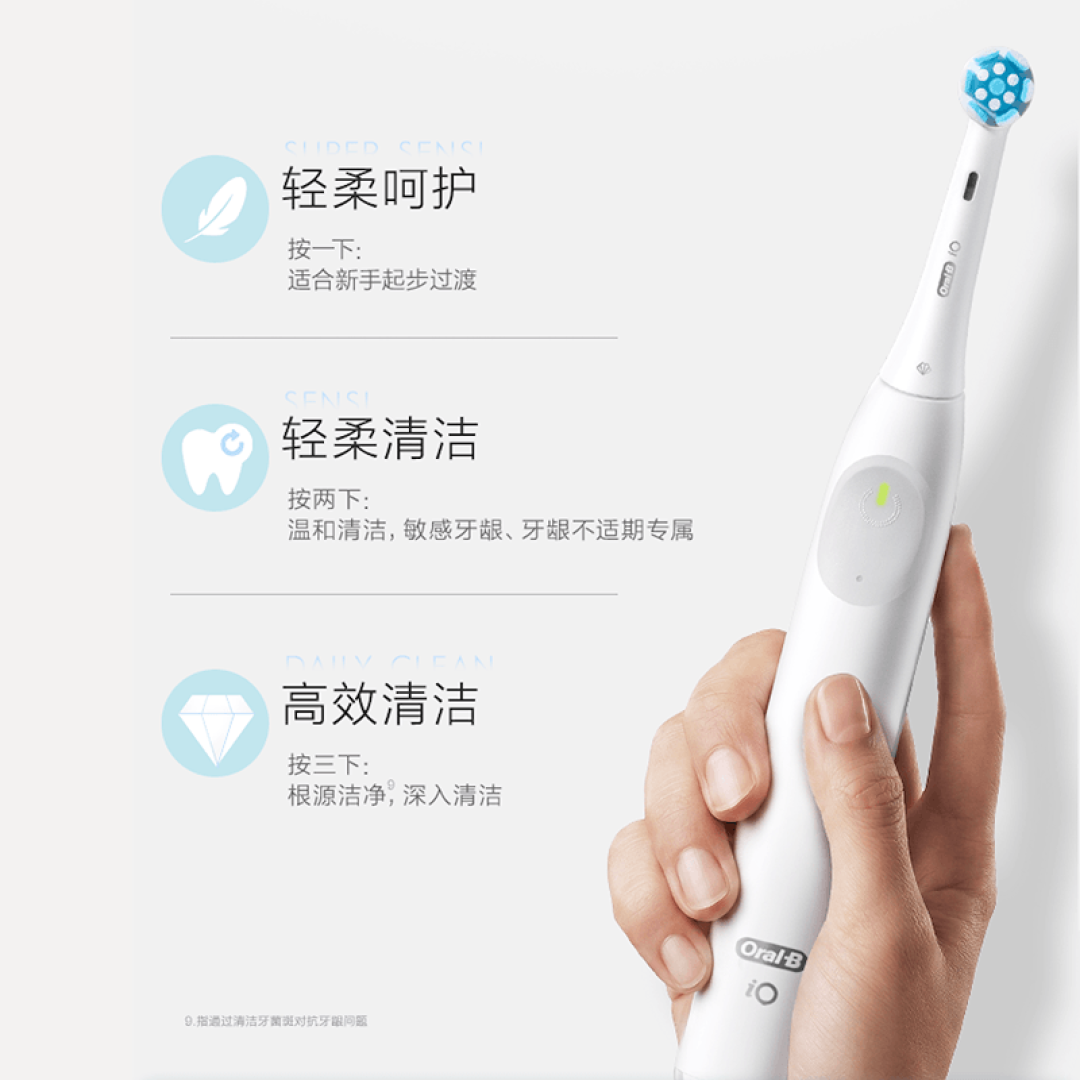 欧乐-B iO系列怎么选：从口气、护龈、美白到智能护理
