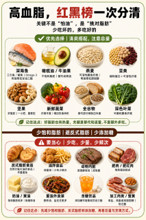 高血脂食物红黑榜，关键不是怕油，是挑对脂肪