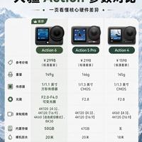 大疆Action三款运动相机怎么挑,一篇分清差别