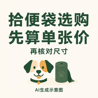 拾便袋怎么选：先算单张价，再核对尺寸