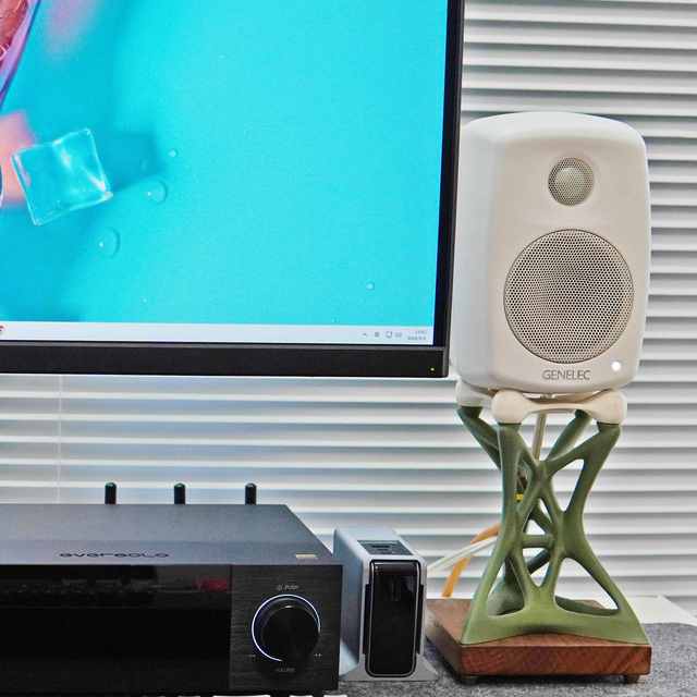 手搓真力G1支架底座，3D打印+实木，不到60元平替千元原装支架