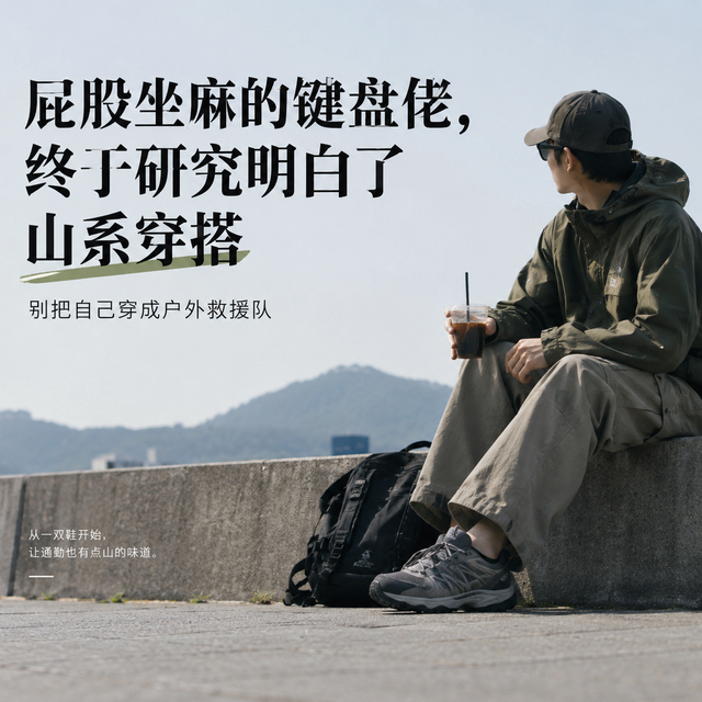 屁股坐麻的牛马，研究山系穿搭？别把自己穿成户外装备集合店