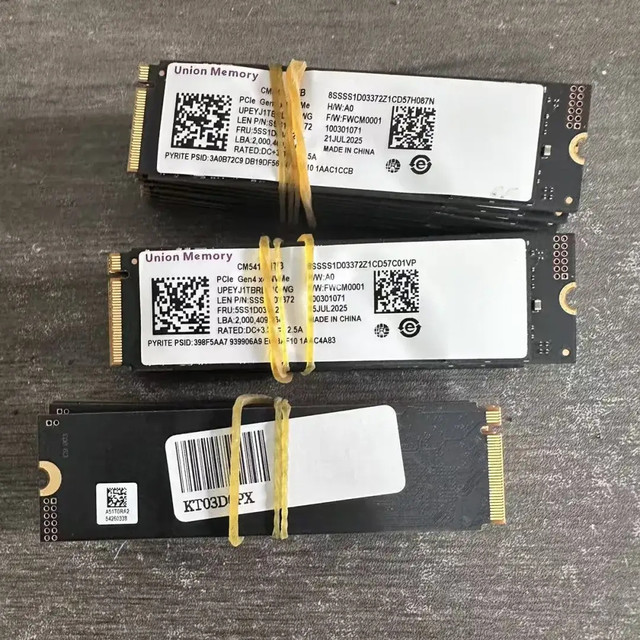 价位飞涨！大量品牌拆机长江存储M2固态硬盘涌入咸鱼，拆机带保
