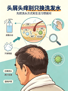 头屑刚洗完又冒出来？男生频繁头痒，很多不是洗发水的锅