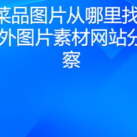 美食菜品图片从哪里找：8个国内外图片素材网站分类观察